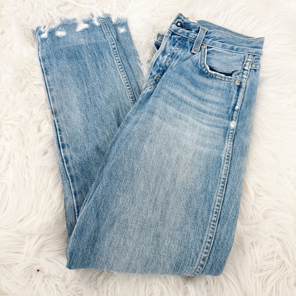 AMO Sky Blue Cropped Women's Jeans - Picture 4 of 4